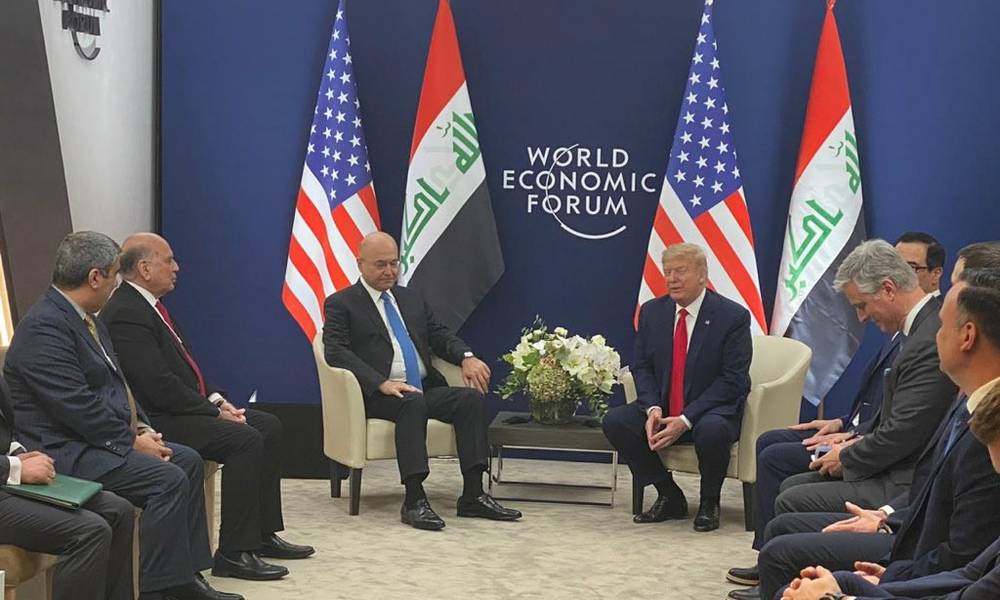 فؤاد حسين ينشر صورة لـ برهم صالح مع ترامب