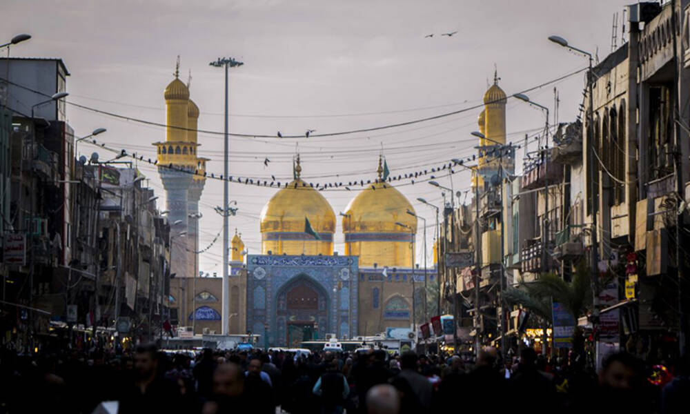 بالصور ..بدء المراسم لتشييع النعش الرمزي لـــ الإمام موسى بن جعفر "الكاظم ""عليه السلام"