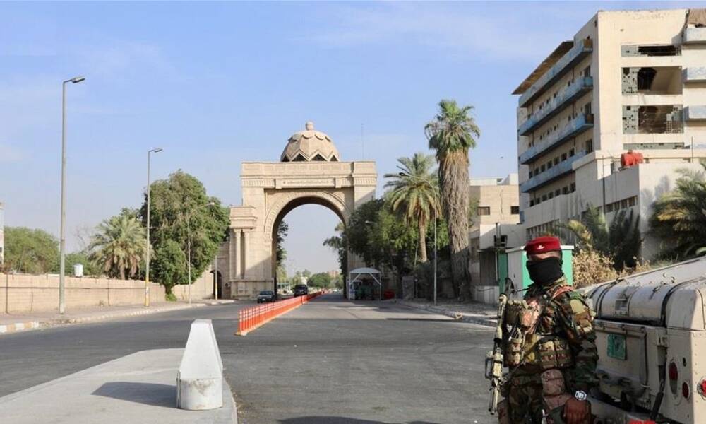 غلق بوابات الخضراء وسط بغداد
