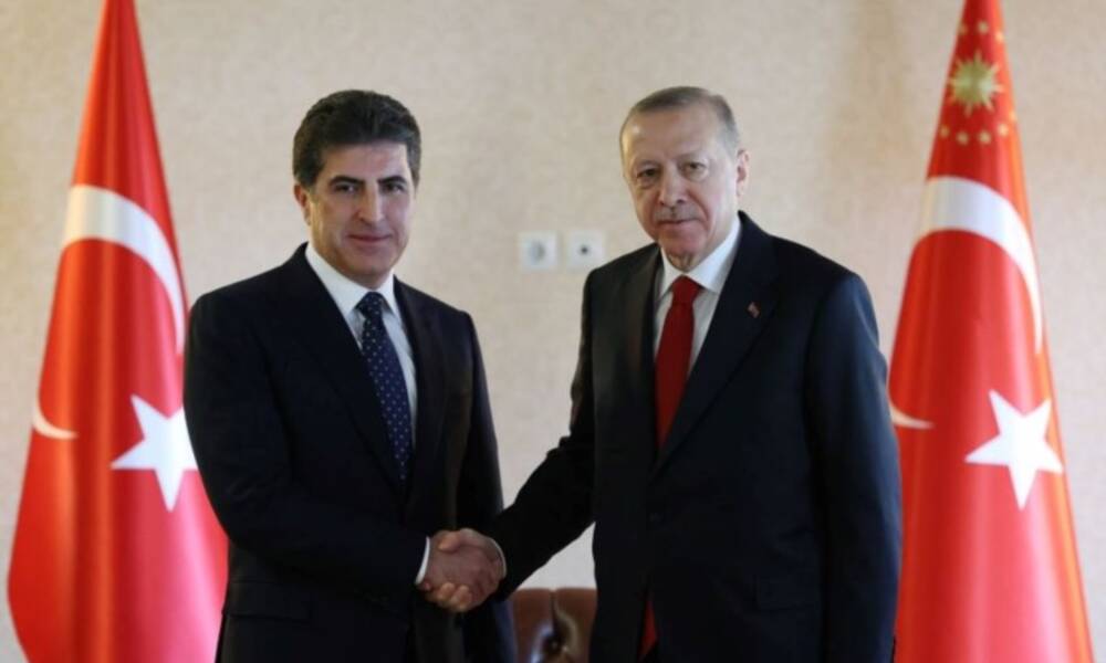 رئيس اقليم كردستان .. يهاتف أردوغان ليعرب  عن "ثقته وتفاؤله" بفوزه في الـ18 من أيار