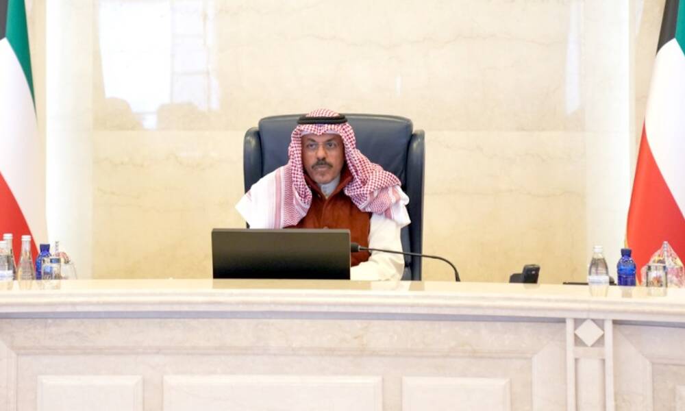 استقالة حكومة رئيس الوزراء الشيخ أحمد نواف الأحمد الصباح وتكليفها بتسيير الأعمال