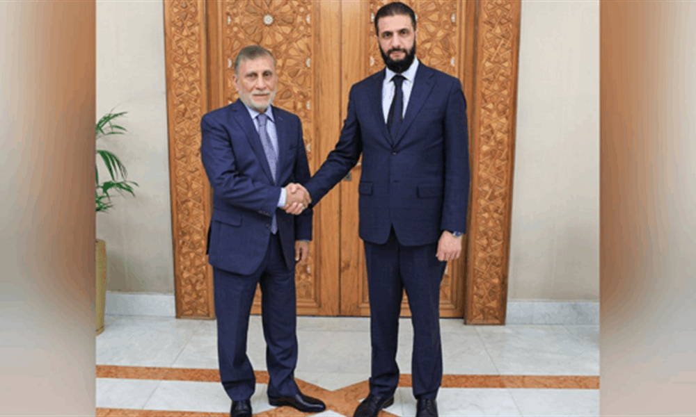 احمد الشرع يستقبل المبعوث الخاص لرئيس الوزراء العراقي عزت الشابندر