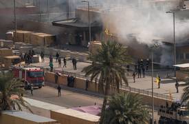 سقوط ثلاثة صواريخ نوع كاتيوشا قرب السفارة الاميركية بالمنطقة الخضراء وسط بغداد