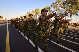 بحضور رئيس مجلس الوزراء ورئيس جهاز مكافحة الإرهاب .. انطلاق استعراض الحشد الشعبي بمناسبة تأسيسه في ديالى" صور "