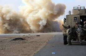 انفجار يستهدف رتل دعم للتحالف الدولي على طريق الناصرية