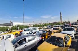 حركة سير بطيئة واختناقات مرورية في عدد من الشوارع الرئيسة في العاصمة بغداد