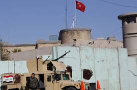 استهداف قاعدة زليكان التركية في نينوى