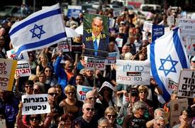 آلاف الإسرائيليين يتظاهرون ضد حكومة نتنياهو