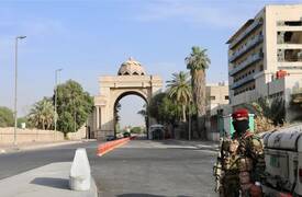 غلق بوابات الخضراء وسط بغداد