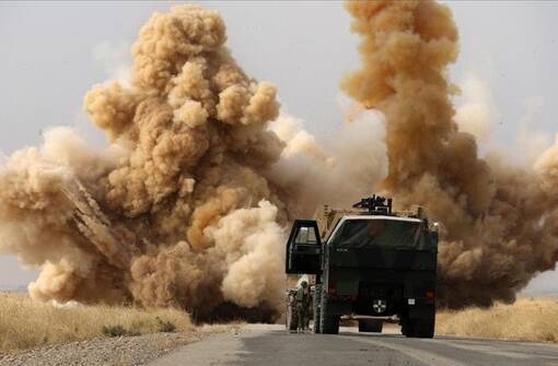 اصابة  مدنيين في بغداد ...  بـــ ثاني استهداف للتحالف الدولي